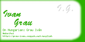 ivan grau business card