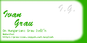 ivan grau business card